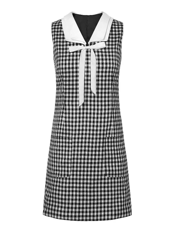 1960s-acetate-gingham-plaid-shift-dress