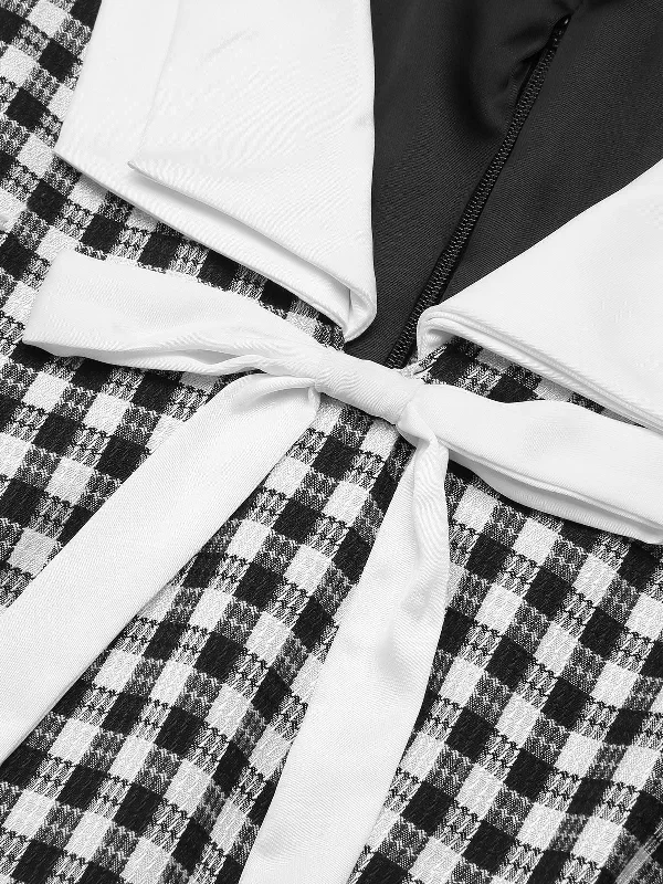 1960s-acetate-gingham-plaid-shift-dress