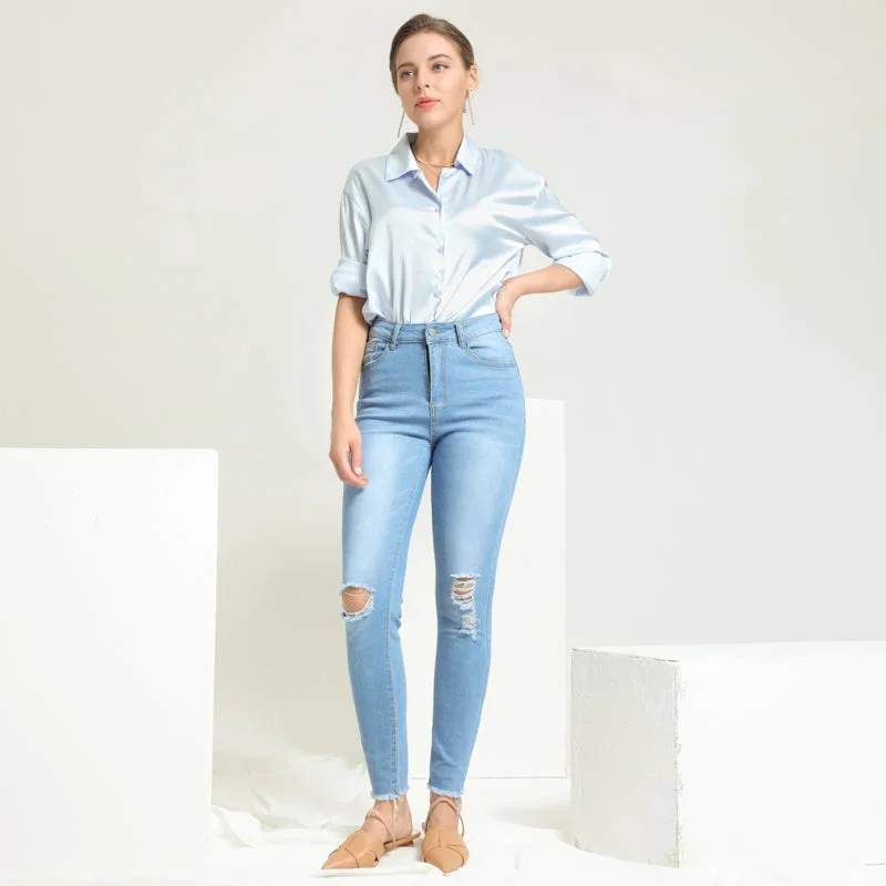 Julia Fashion - Sheivs  Casual Women Jeans