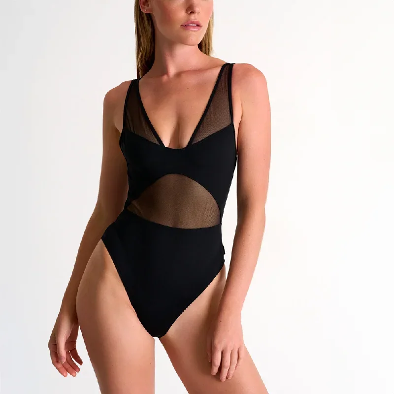 Deep V-Neck One-Piece