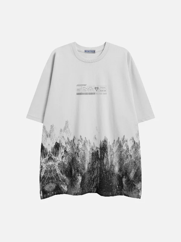 Aelfric Eden Snow Mountain Graffiti Graphic Tee