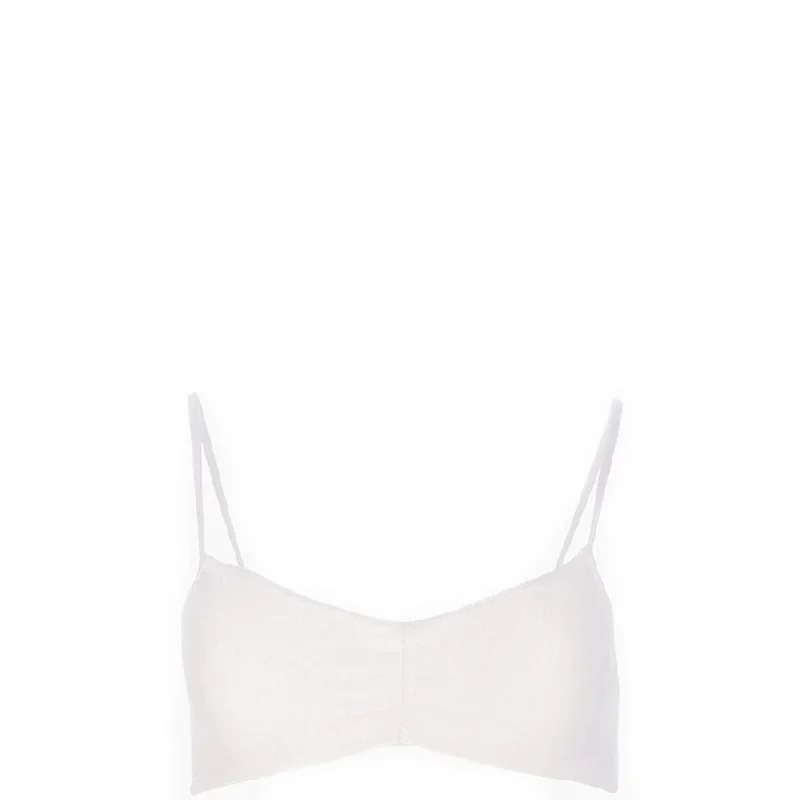 SILK BRA ""ALMA"" IN WHITE