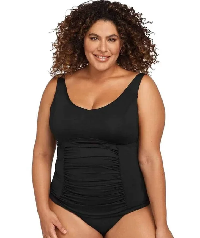 Artesands Hues Raphael E-F Cup Underwire Tankini Top - Black