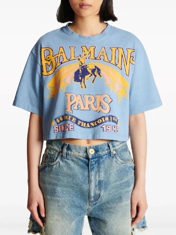 balmain-balmain-western-print-cropped-tee-tees-600043835blu