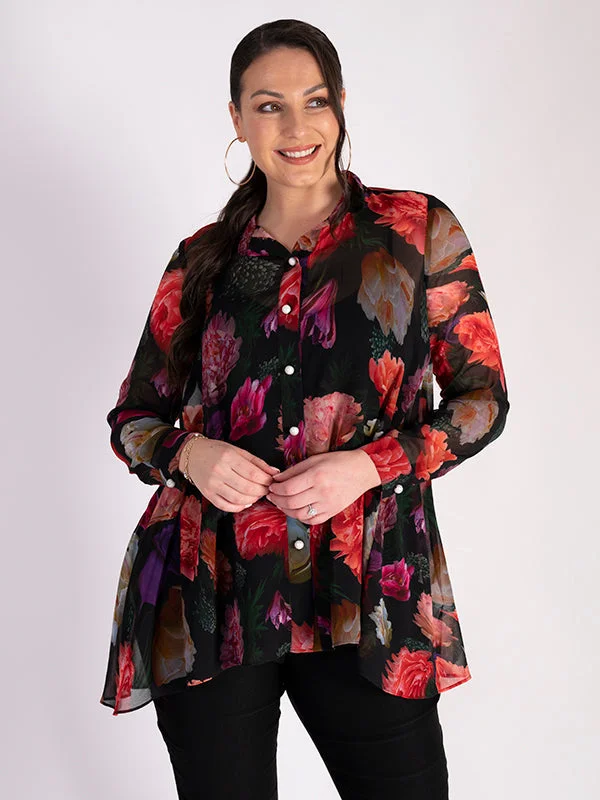 black-multi-rose-bouquet-print-blouse-with-back-pleat-detail