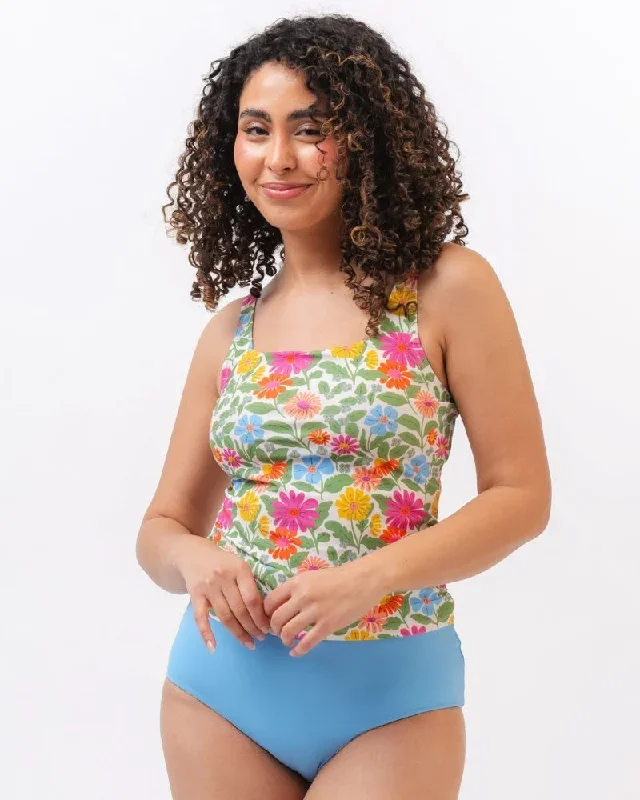 breezy-floral-square-neck-tankini-top