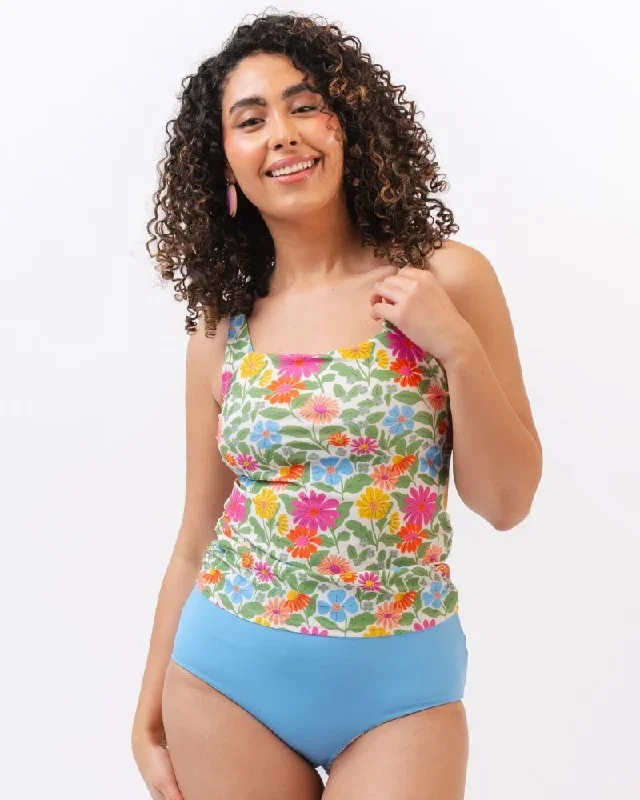 breezy-floral-square-neck-tankini-top