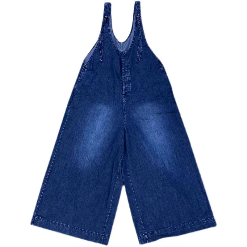 casual-blue-v-neck-cotton-wide-leg-pants-denim-jumpsuits-spring