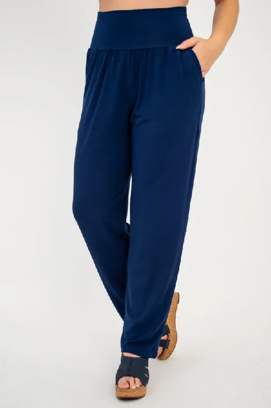 Clair Petite Pant, Indigo, Bamboo