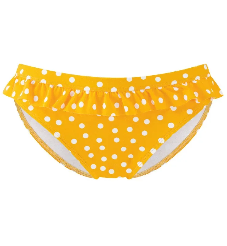 Cleo by Panache Betty Frill Swim Brief (CW0039)- Yellow Spot