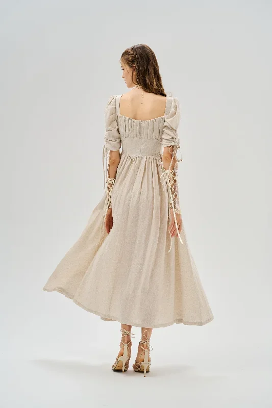 corset-linen-dress-milkmaid-dress-bridgerton-dress-fairycore-dress-regency-dress-cottagecore-dress-medieval-dress-linennaive