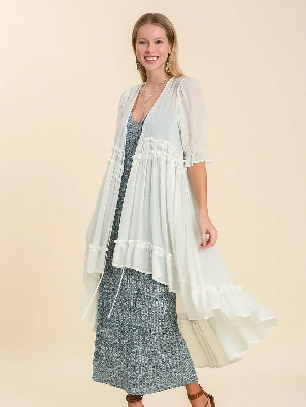 Danica Ruffle Sleeve Cover Up