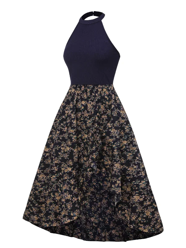 dark-blue-1930s-ditsy-floral-crewl-halter-dress