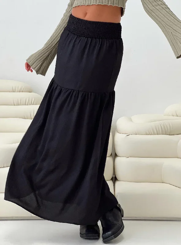 Dion Maxi Skirt Black