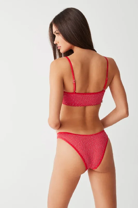 Dove Classic Bikini Bottom - Scarlet Dot