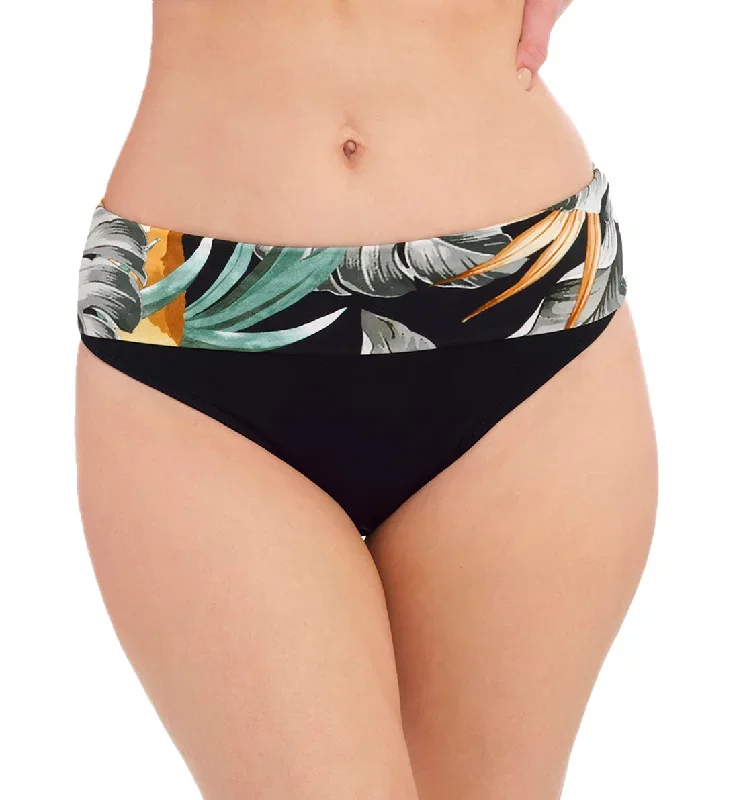 Fantasie Bamboo Grove Classic Fold Swim Brief (501677)- Jet