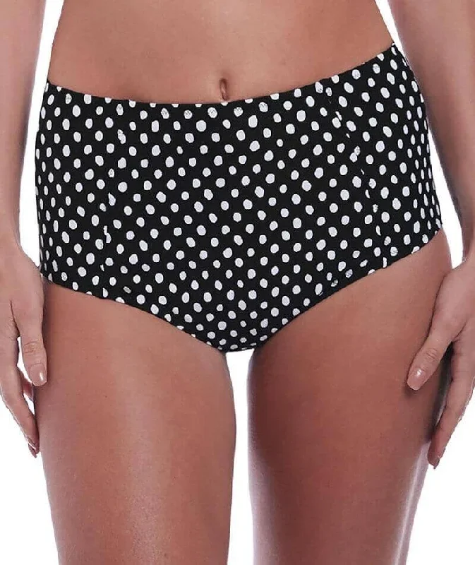 Fantasie Swim Santa Monica High Rise Bikini Brief - Black & White