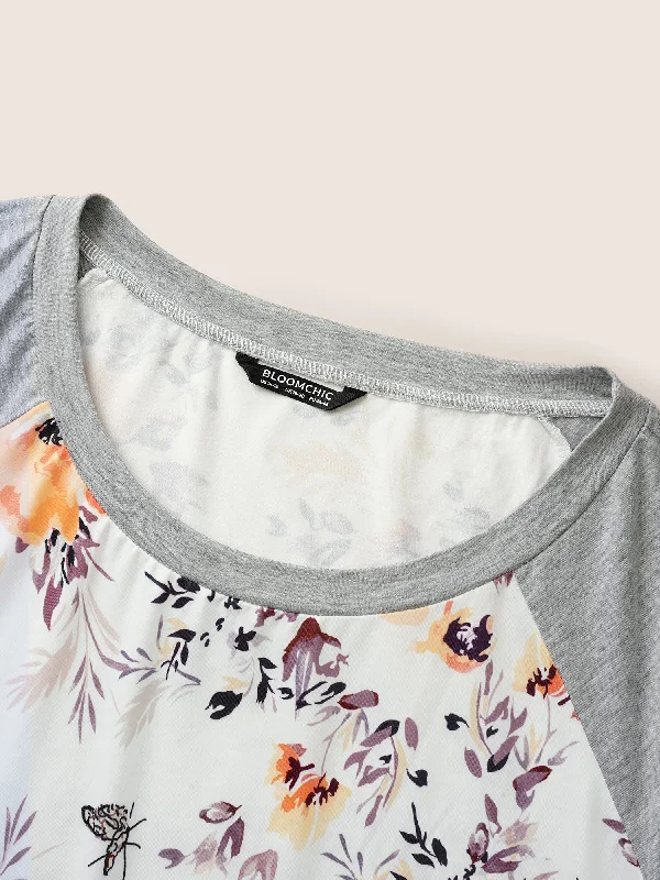 floral-butterfly-print-raglan-sleeve-t-shirt