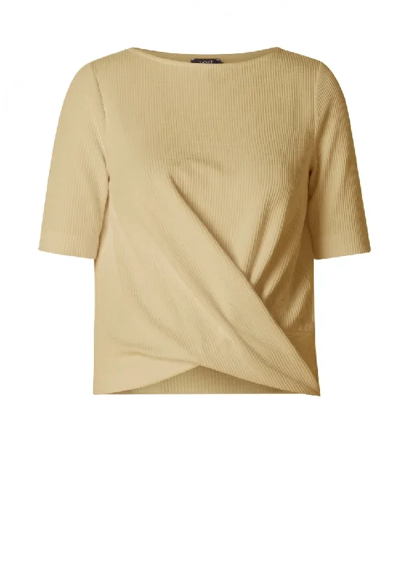 draped t-shirt with fine rib