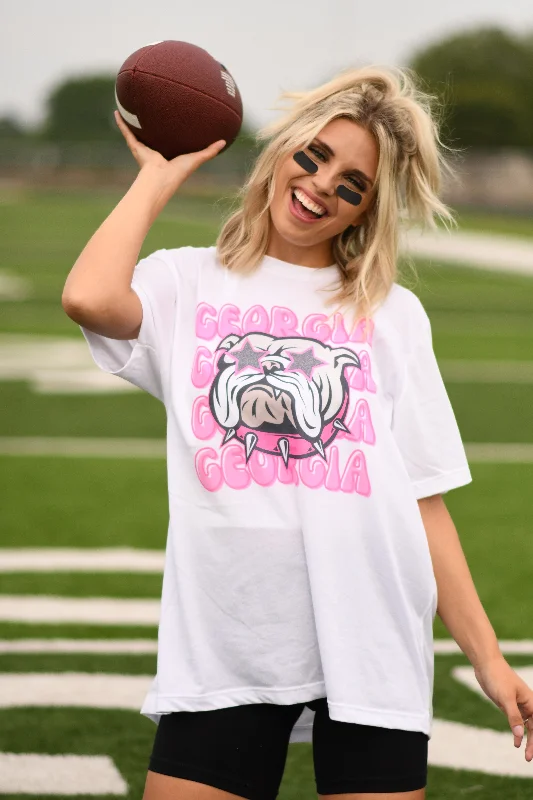 georgia-pink-bulldog-tee