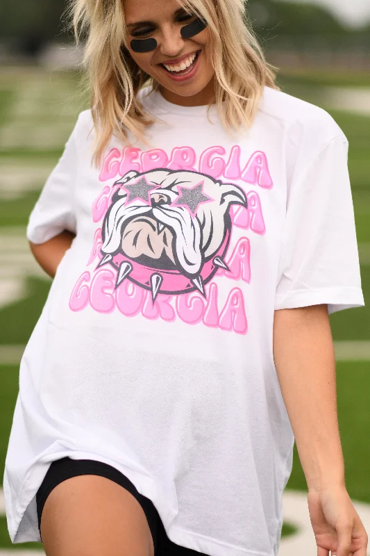 georgia-pink-bulldog-tee