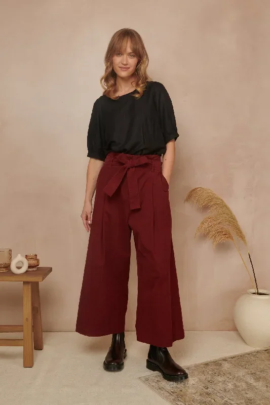 Gilda Needlecord Russet Red Trouser