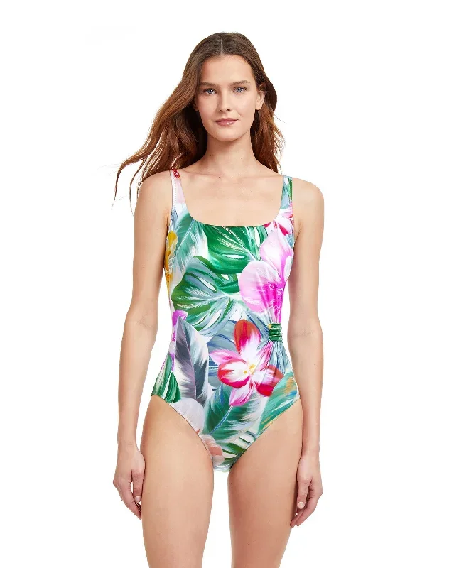 Gottex Bora Bora Full Coverage Square Neck One Piece Swimsuit