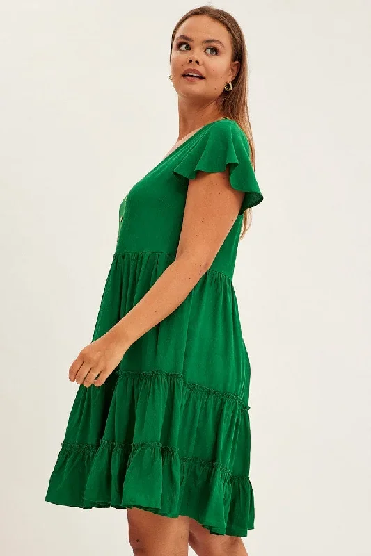 green-fit-and-flare-dress-short-sleeve-v-neck-cdd2934k-81rb-2