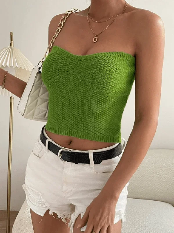 green-knitted-bandeau-top