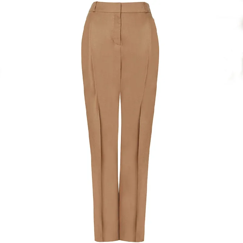 HIGH-WAISTED TROUSER ""RIVER TAWNY"" IN CAMEL