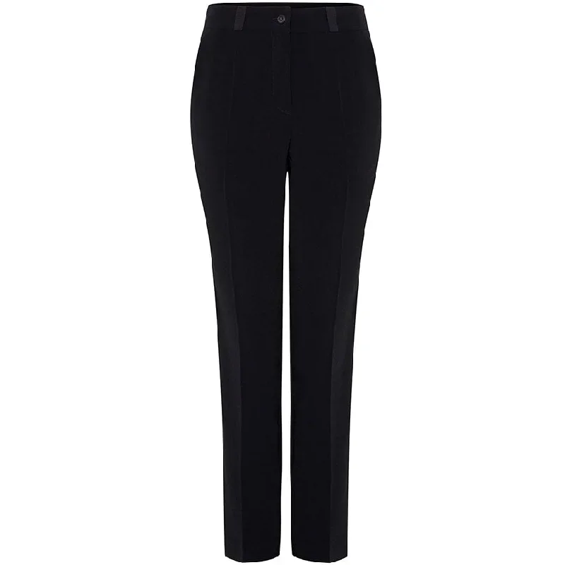 LYOCELL TUXEDO TROUSER IN BLACK