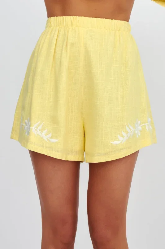 jeni-embroidered-detail-shorts-yellow