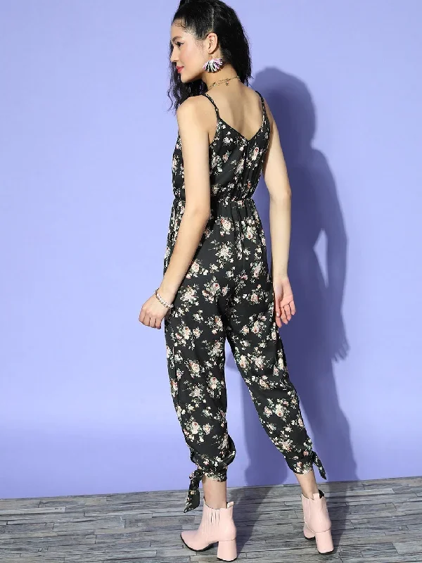 jp3533bk-berrylush-women-black-green-floral-printed-v-neck-tie-up-slit-gathered-cami-regular-jumpsuit