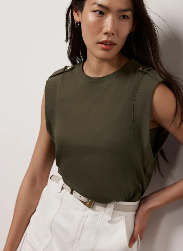 khaki-cotton-cropped-utility-t-shirt