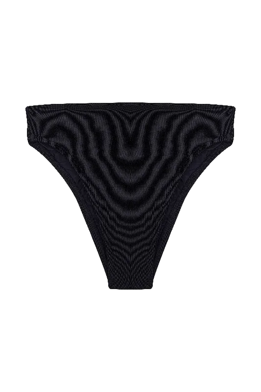 Knit Gigi Hot Pant Bottom - Black