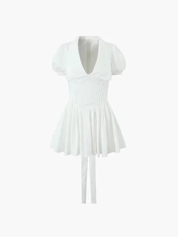 lace-up-doll-collar-short-dress