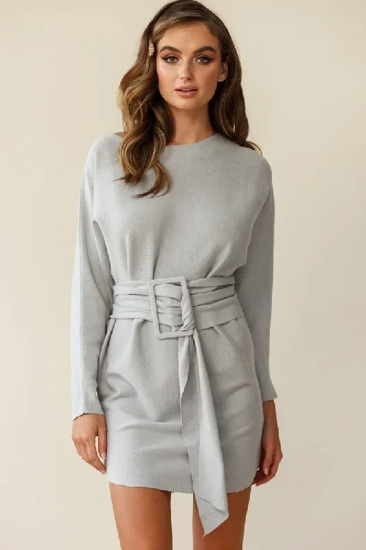 lorelei-long-sleeve-wide-belt-knit-dress-grey