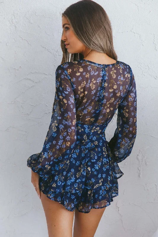 maddox-fit-flare-long-sleeve-romper-botanic-print-navy