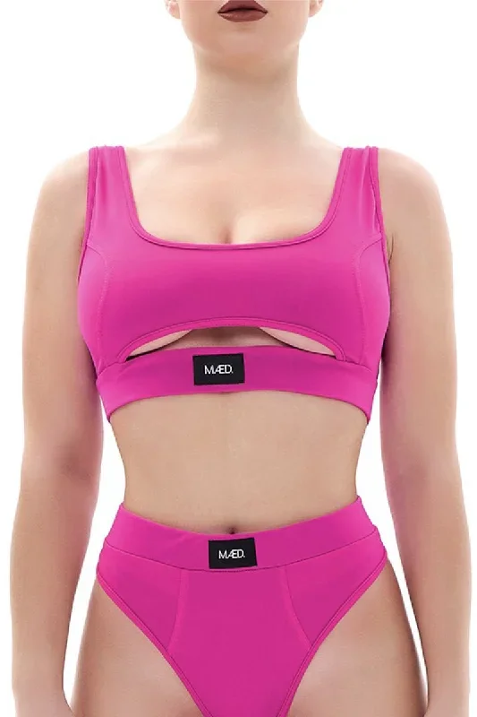 MÆD Offset Top - Matte Pink