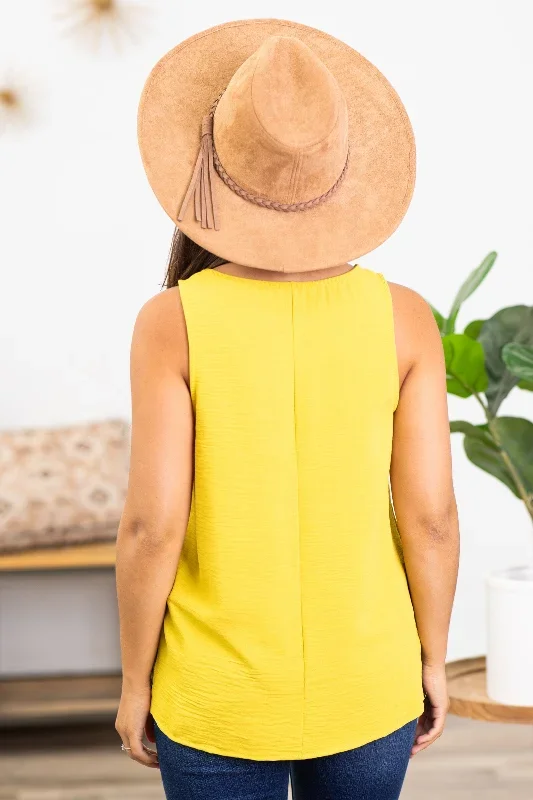 mustard-hi-lo-round-neck-tank