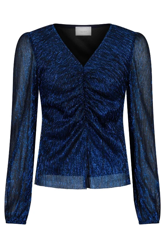 Neo Noir - Ralph Glitz Blouse - Blue