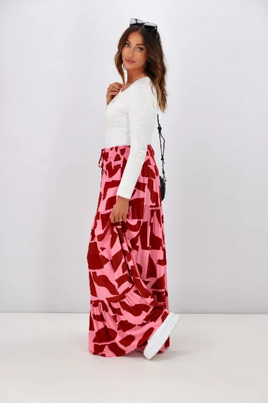 new-u-collection-pink-geo-print-maxi-skirt