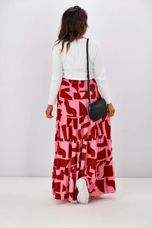 new-u-collection-pink-geo-print-maxi-skirt