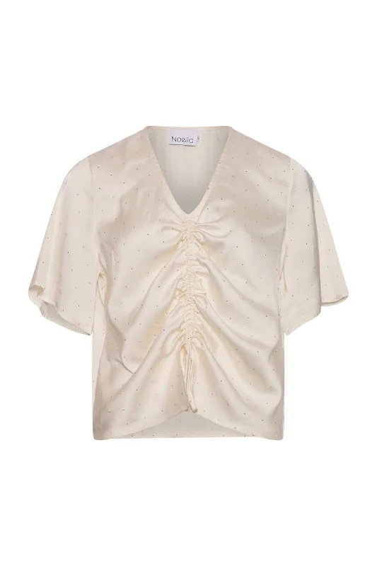 Noella - Serafina Ss Blouse - 974 Ivory