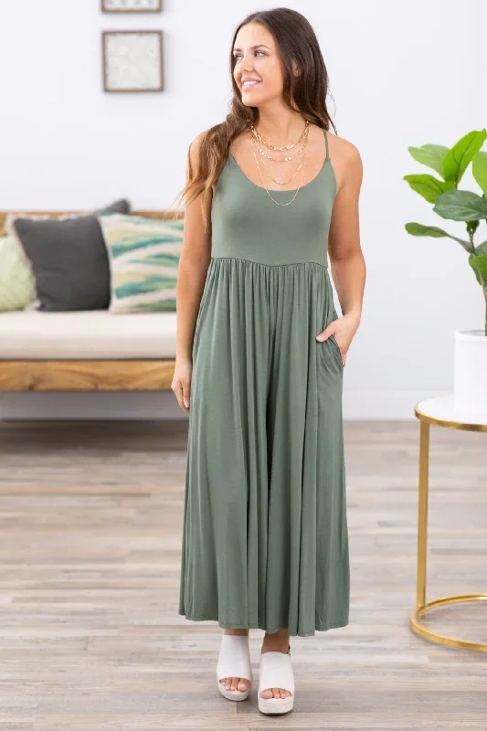 olive-fit-and-flare-wide-leg-jumpsuit