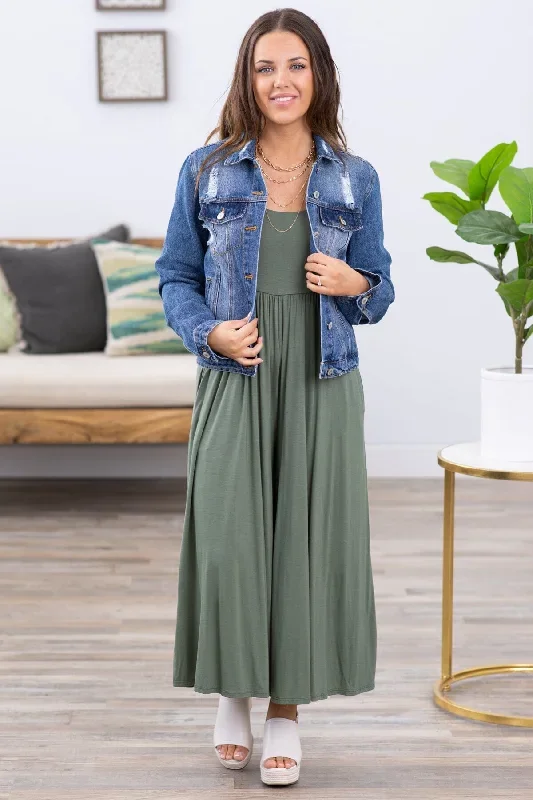 olive-fit-and-flare-wide-leg-jumpsuit