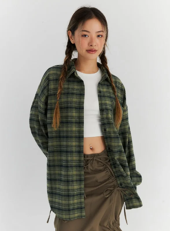 Oversized Plaid Shirt CN310