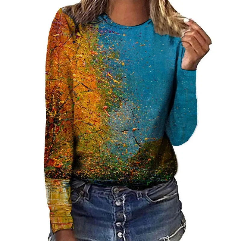 painting-natural-scenery-women-t-shirts-long-sleeve-tops-autumn-fashion-casual-streetwear-ladies-print-harajuku-cotton-tee-shirt