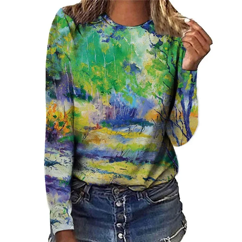 painting-natural-scenery-women-t-shirts-long-sleeve-tops-autumn-fashion-casual-streetwear-ladies-print-harajuku-cotton-tee-shirt