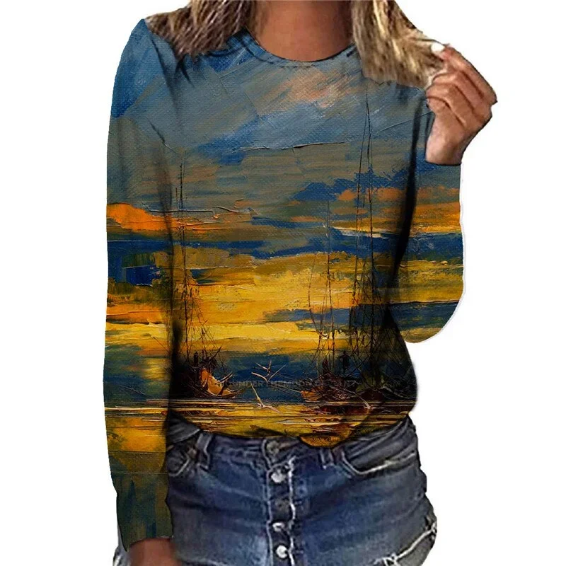 painting-natural-scenery-women-t-shirts-long-sleeve-tops-autumn-fashion-casual-streetwear-ladies-print-harajuku-cotton-tee-shirt